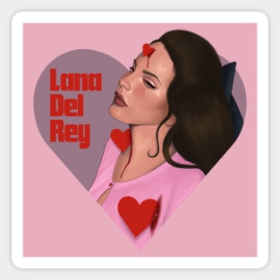 Lana 3 red hearts Magnet